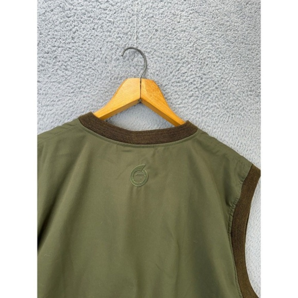 Sunderland Of Scotland Vest Mens XL Green V- Neck Golf Wind Stopper Made In USA - Picture 7 of 10